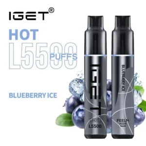 BLUEBERRY ICE – IGET HOT – 5500 PUFFS