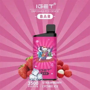 STRAWBERRY LYCHEE – IGET BAR – 3500 PUFFS